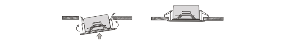 RH-AUDIO Ceiling Mount Speaker RH-T21 Installation Illustration